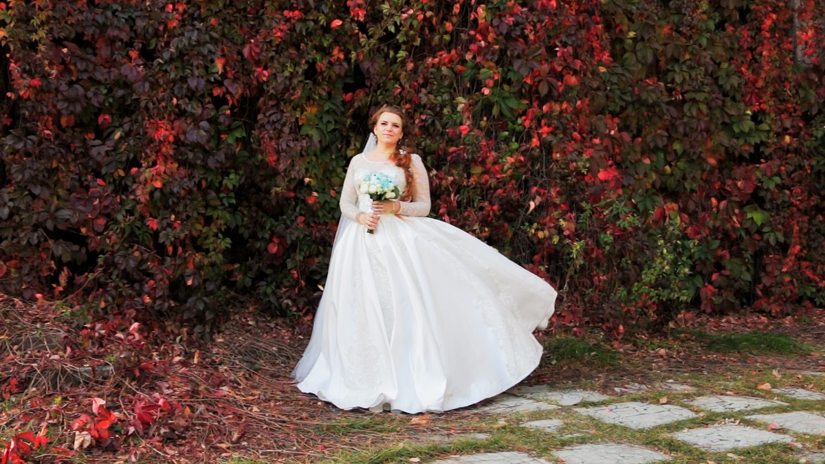 Кадр из свадебного клипа