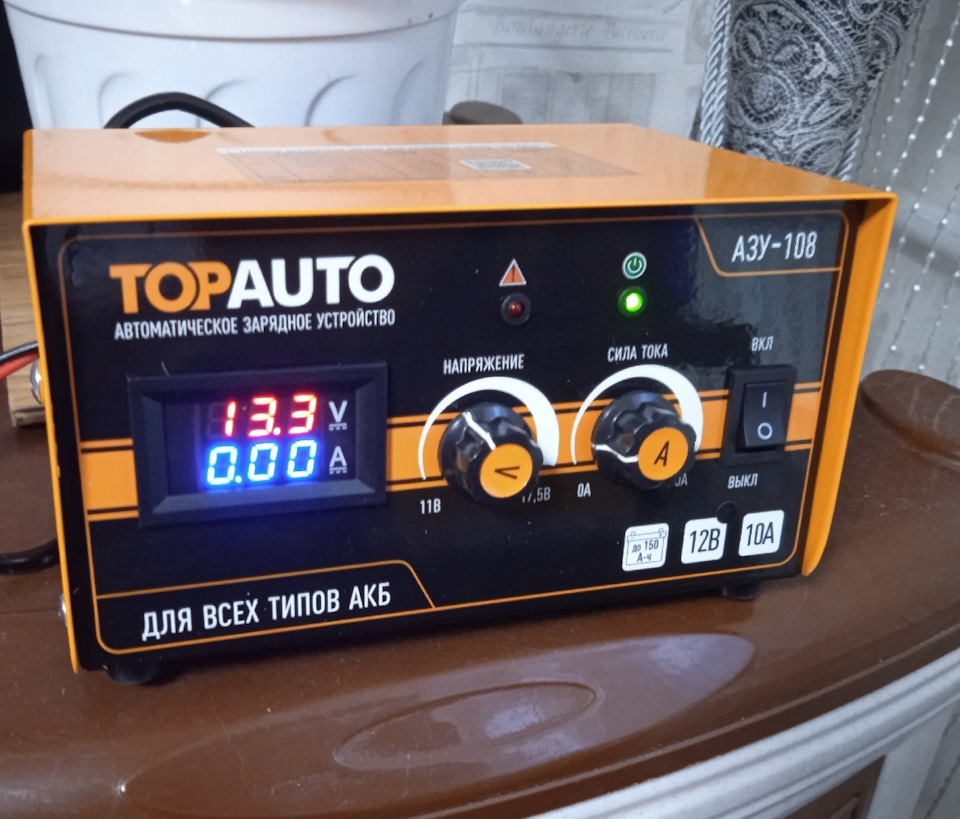 АЗУ-108 пробное включение без нагрузки