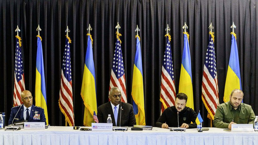     Встреча контактной группы по Украине на авиабазе США Рамштайн Gettyimages.ru Andreas Arnold / picture alliance