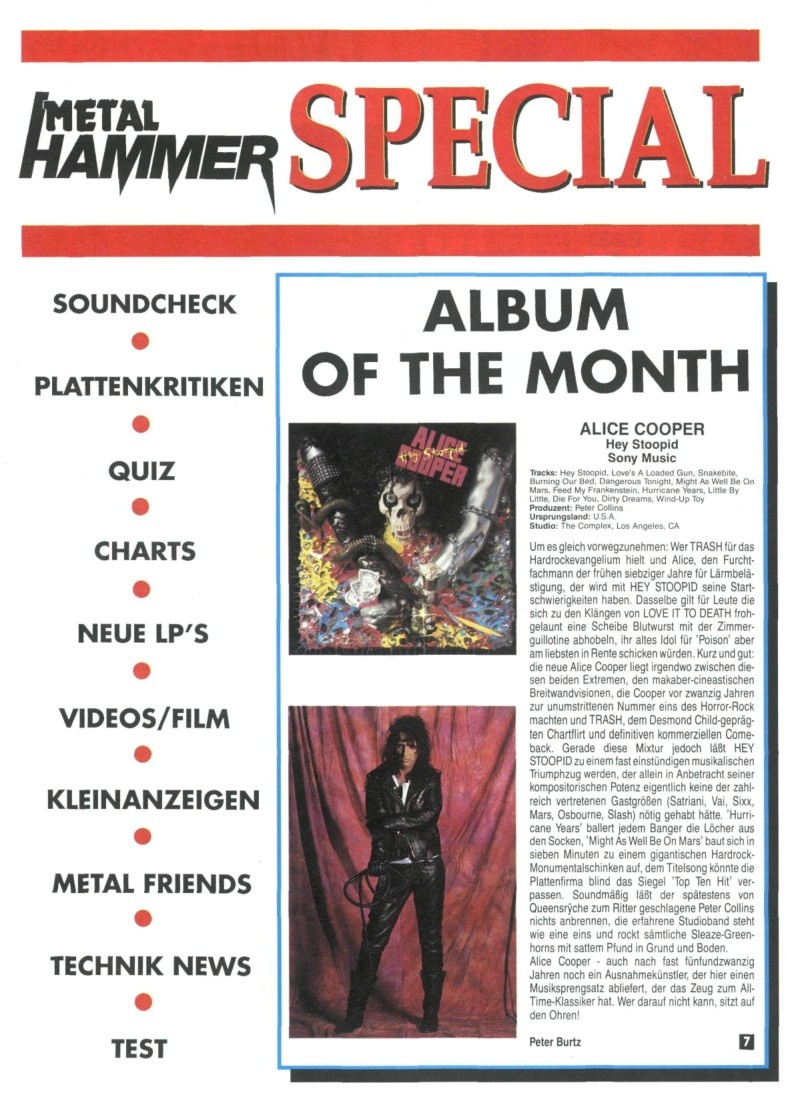 Страница журнала Metal Hammer