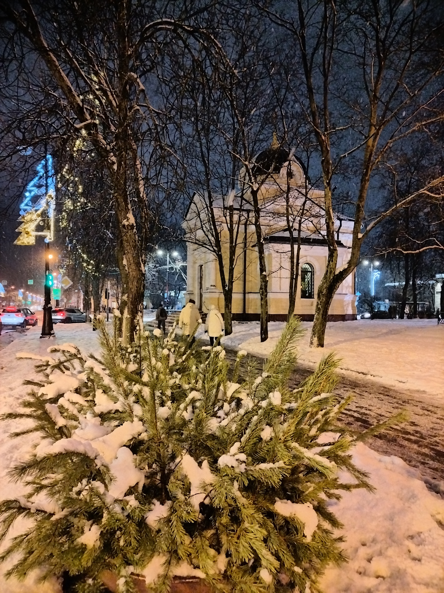 Тихвинская часовня в Андреевском саду на Соборной площади в Кронштадте. Фото автора.