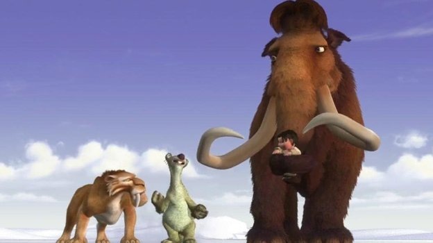    Кадр из мультфильма «Ледниковый период», реж. Крис Уэдж, Карлос Салдана / Blue Sky Studios