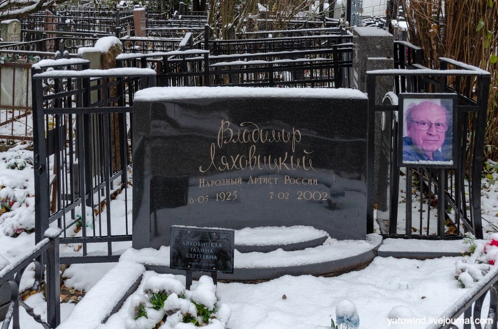 Владимир  Ляховицкий, Ваганьковское кладбище