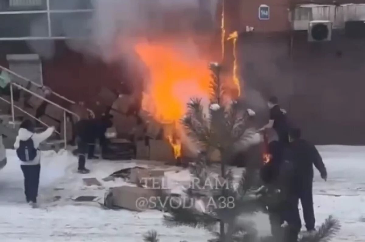    Устроившего пожар бенгальской свечой школьника задержали в Иркутске