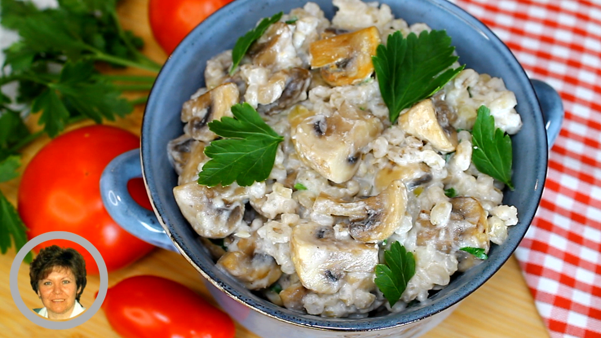 📌 КАША КРАСОТЫ - Сливочная перловая каша с грибами