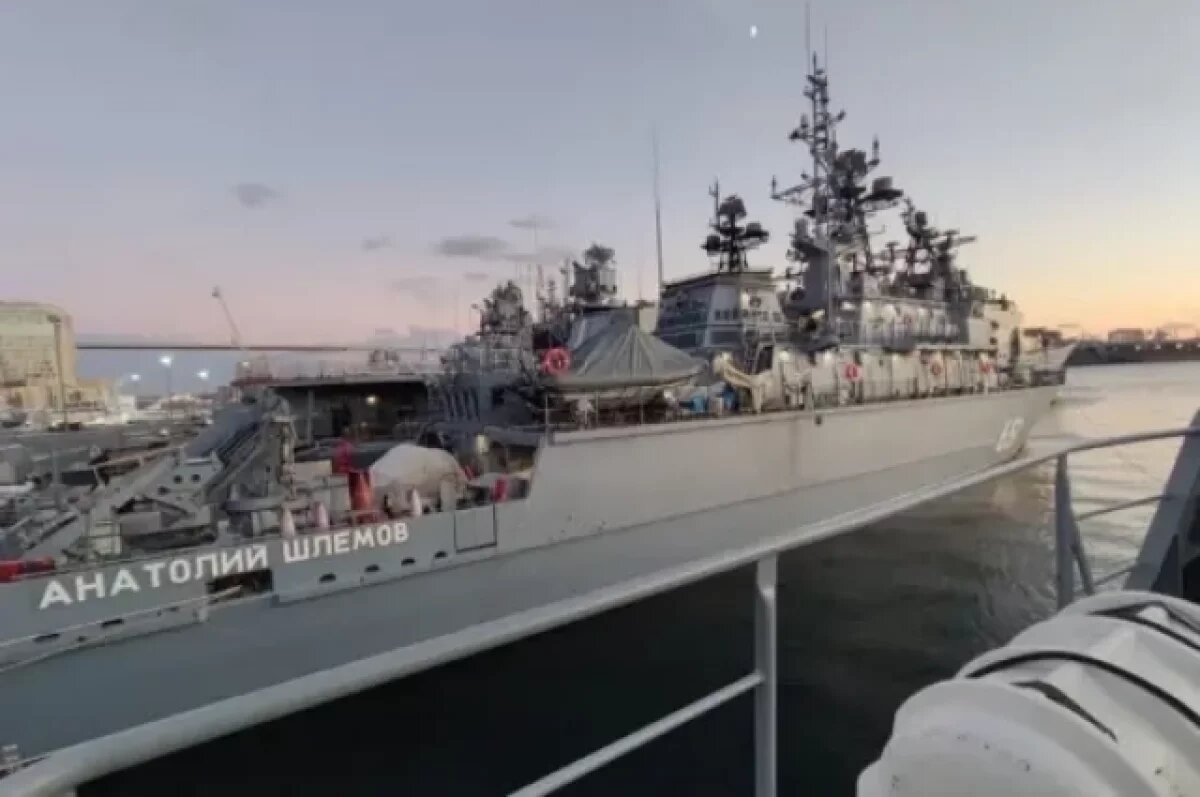    На Камчатке проверяли морской тральщик «Анатолий Шлемов» на живучесть