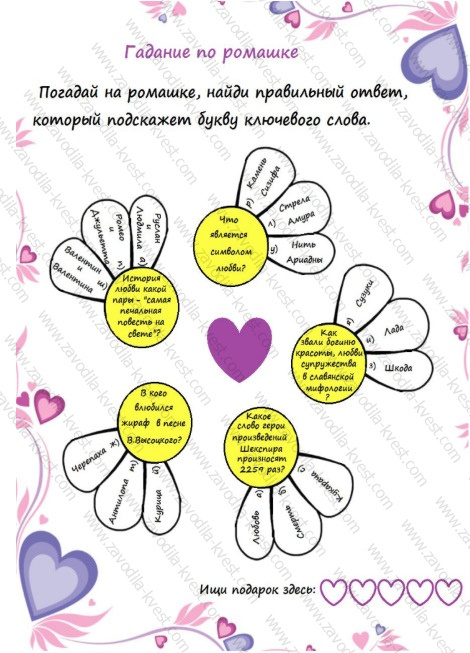 Романтический квест для любимого, любимой «Найди подарок» - zavodila-kvest