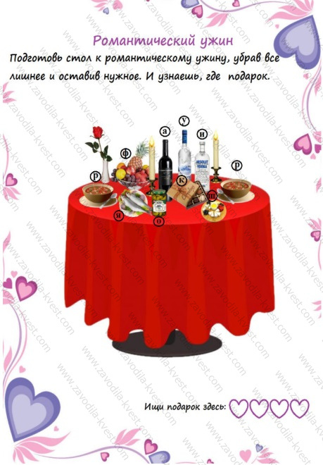 Романтический квест для любимого, любимой «Найди подарок» - zavodila-kvest