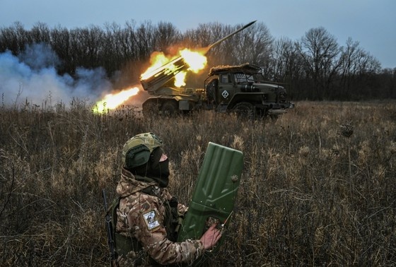    Боевая работа РСЗО «Град» группировки «Запад» в зоне СВО