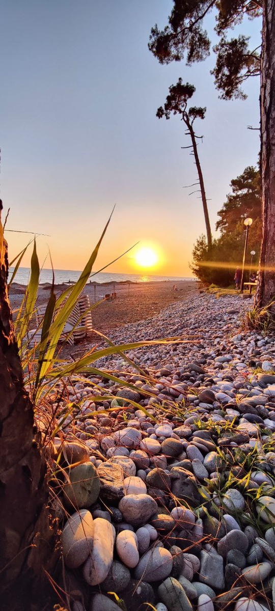 Закат в Пицунде