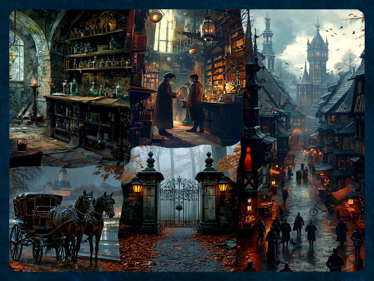 Эстетика романа «Бюро тёмных дел» Эрика Фуасье (коллаж).