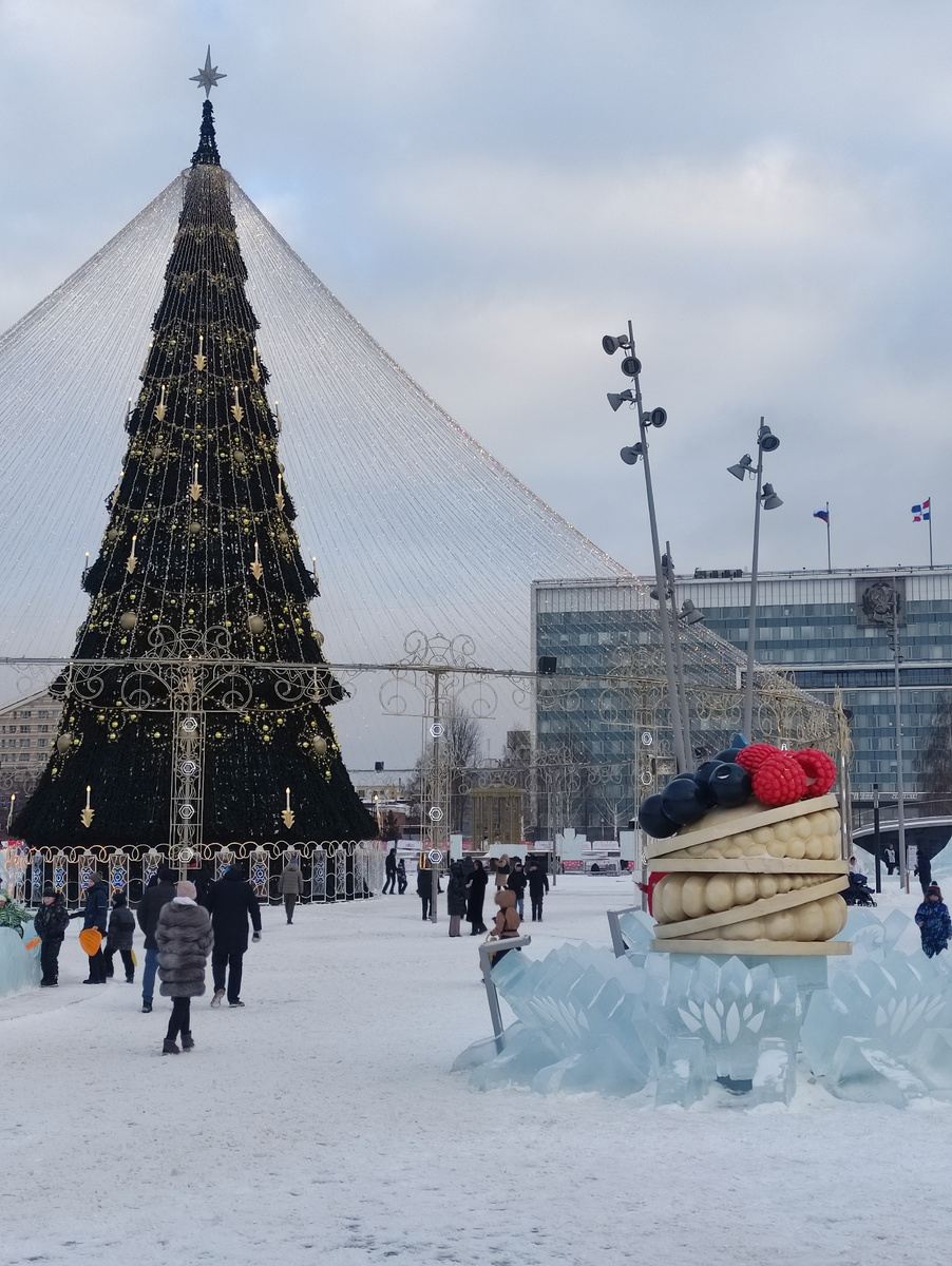 Ледовый городок в Перми.