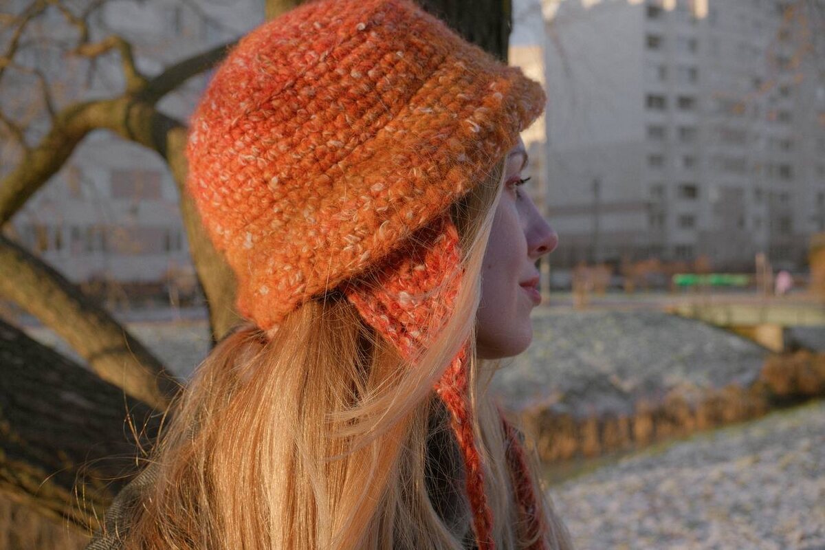 Зимняя панама с ушками и подкладом  Даши Голубевой (t.me/tihoeliho)