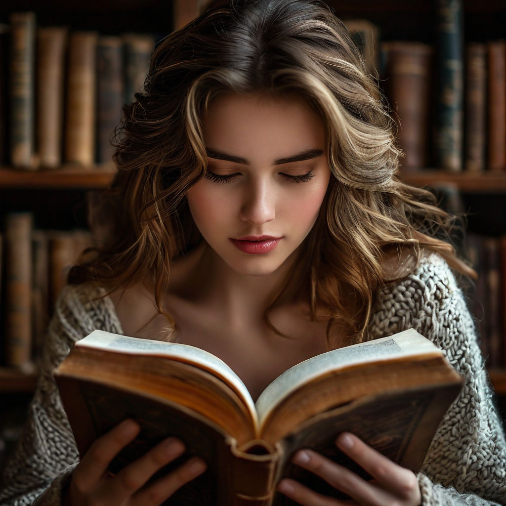 Как прочитать 100 книг в год. Изображение сгенерировано автором статьи