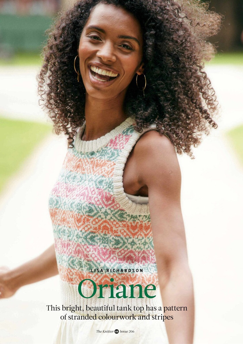 Жилет с красивым жаккардом спицами