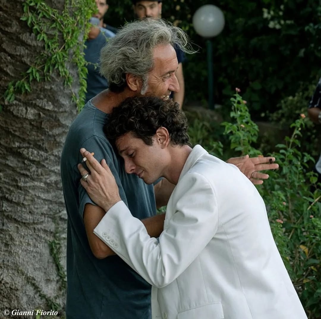 Актёер Даниэле Рьенцо (играет того брата) и режиссер фильма Паоло Соррентино