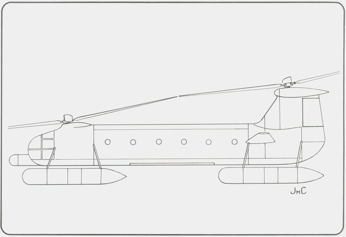 схема проекта противолодочного вертолета Breguet Type Marine