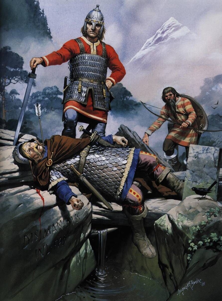 Лангобардские воины. Изображение из открытых источников.