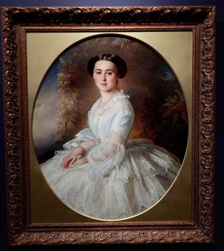 Портрет великой княгини Ольги Федоровны, 1857 год, кисти Рихарда Лаухерта, фото автора заметки, январь 2025