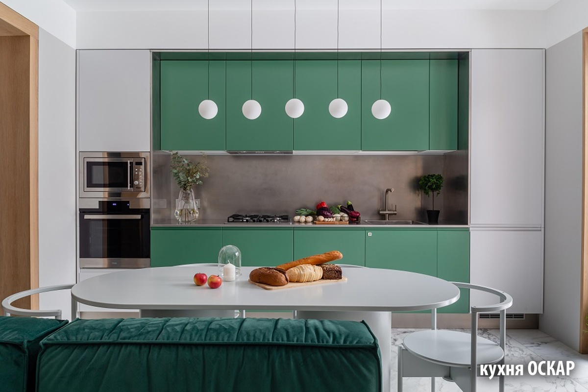 Примеры кухонь линейной планировки