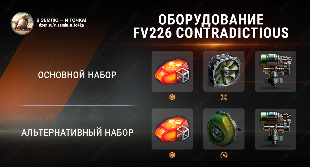 Оборудование для FV226 Contradictious (World of Tanks)