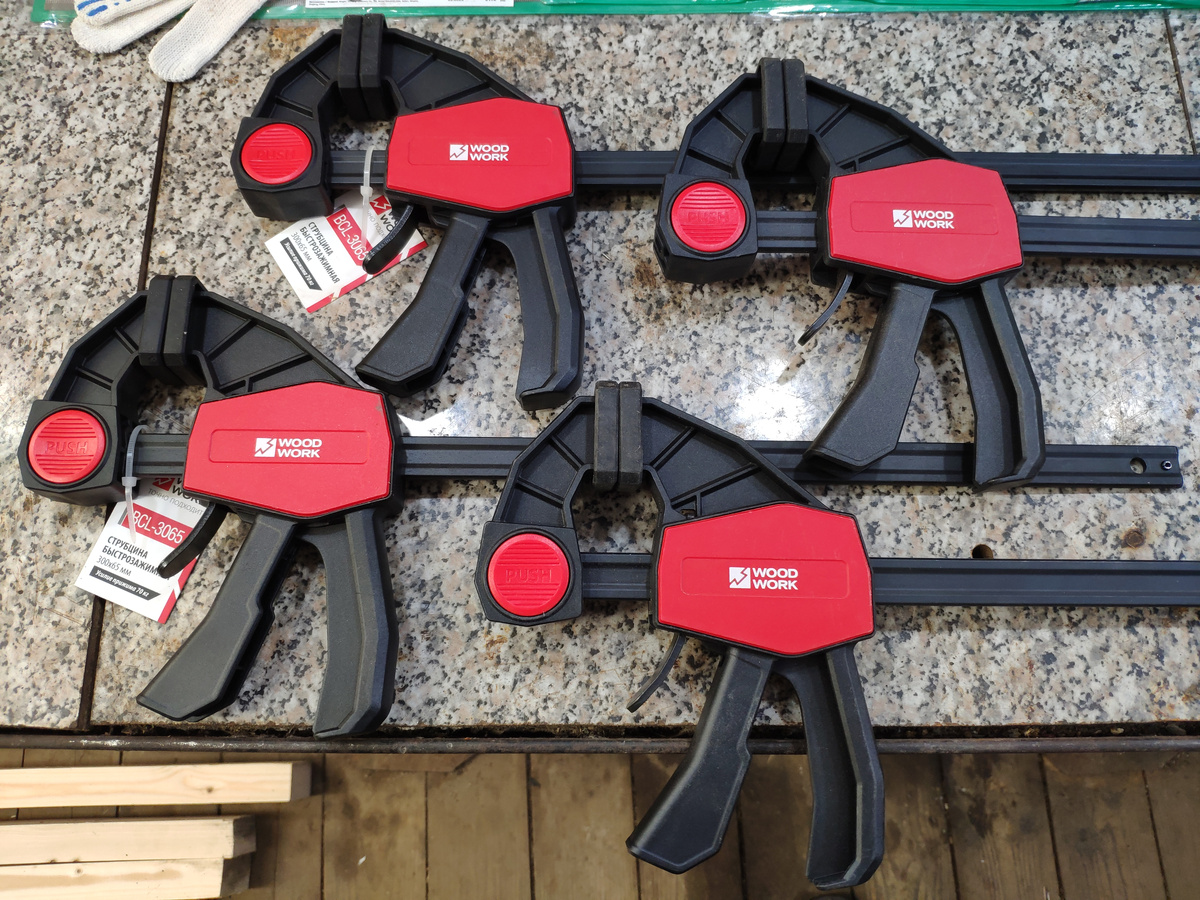 Комплект струбцин Wood Work 50 см. быстрозажимные