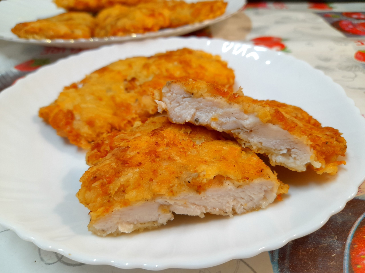 Готовим дома Вкусно Куриная грудка в сырной хрустящей корочке