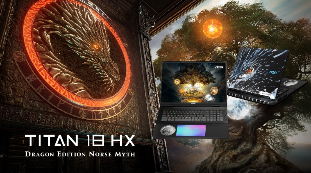   Промо-материал к ноутбуку MSI Titan 18 HX Dragon Edition Norse Myth