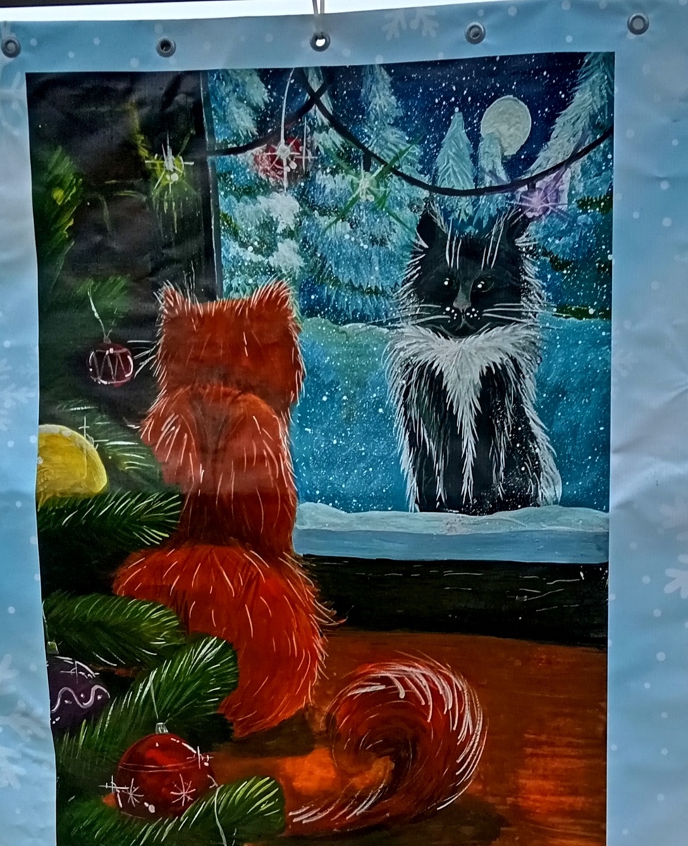 Этот детский рисунок мне понравился больше всех. Не знаю, чем он меня " зацепил*