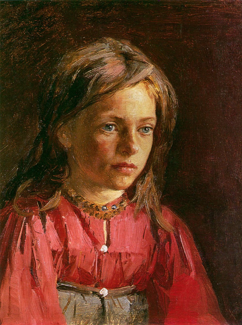 Филипп Малявин "Крестьянская девочка". 