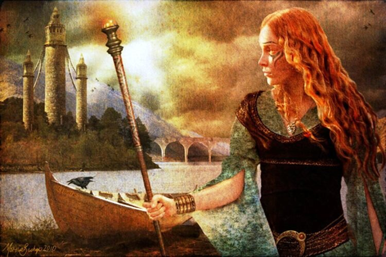 Скатах - королева воинов с острова Скай (арт celticlifeintl.com).