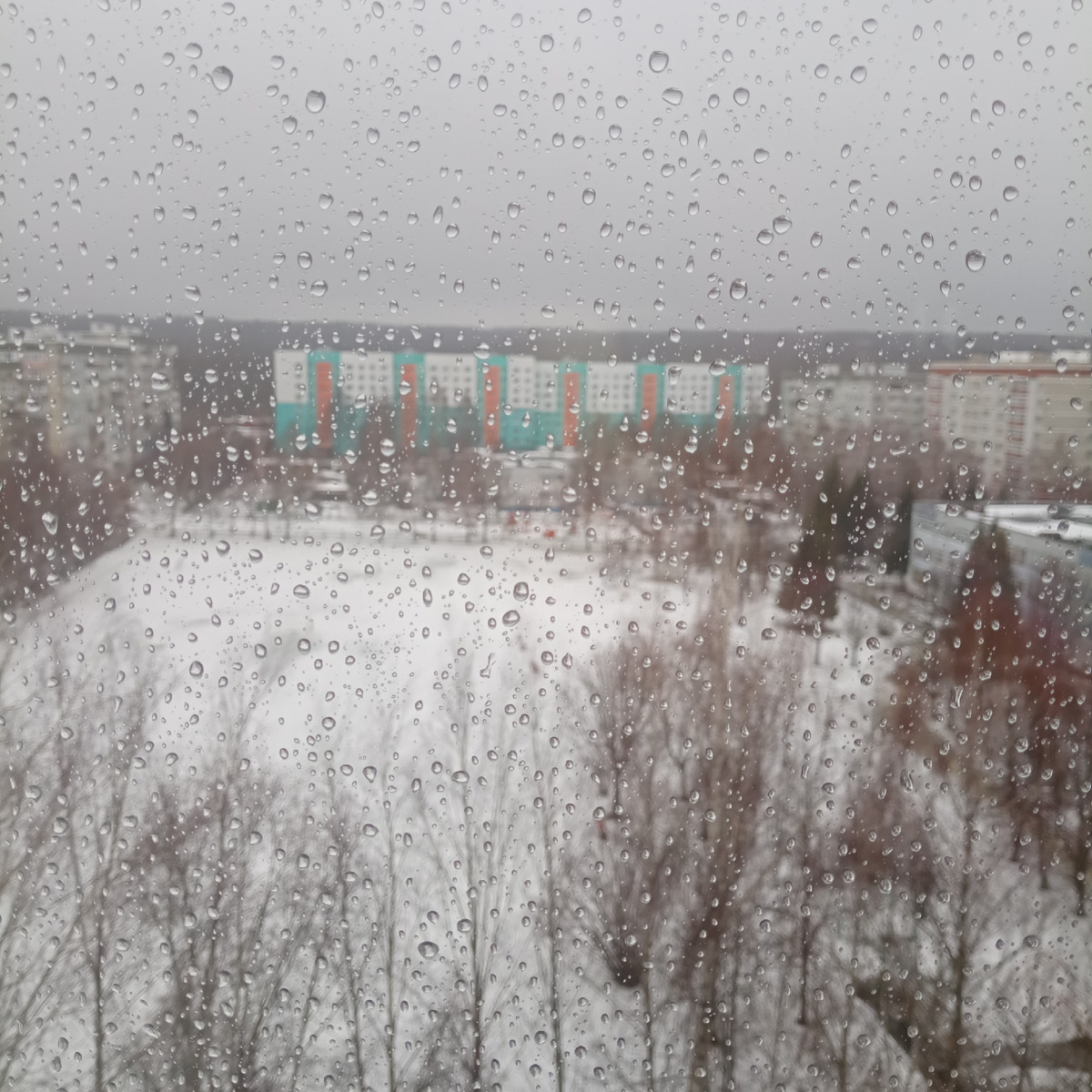 Январь в городе