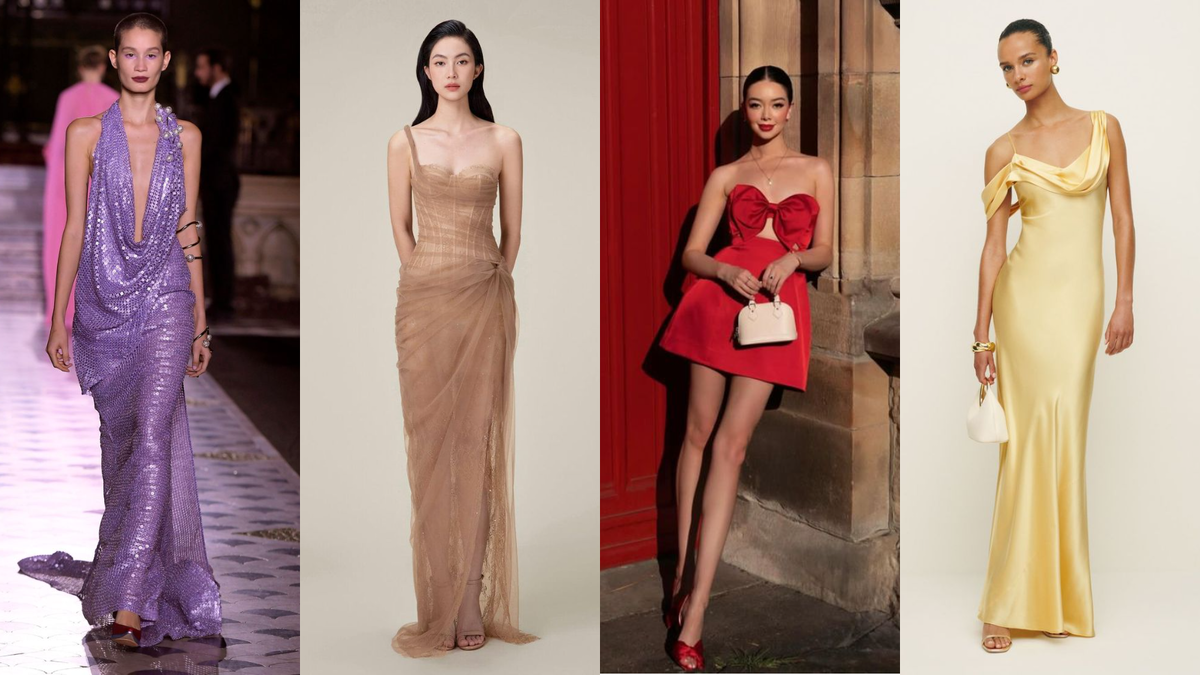 модные цвета платьев 2025