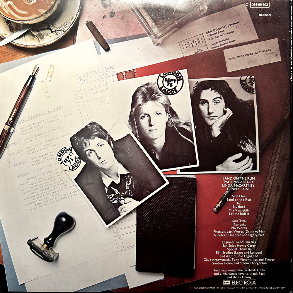 Обложка альбома "Band on the Run"