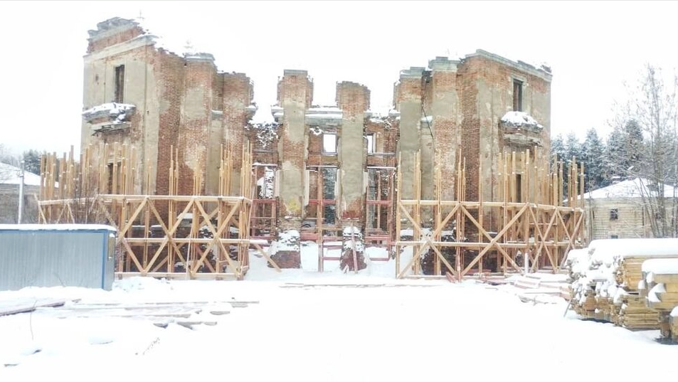 Руины усадьба Мещерских Петровское–Алабино, Началась реставрация. Фото предоставлено моей читательницей.