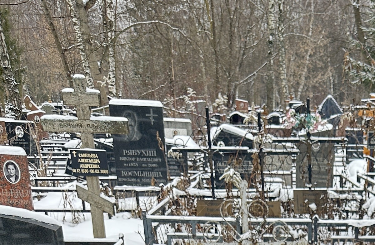 Кладбище как-то совсем не располагает фотографировать - тут кусочек, который попал на другой снимок.