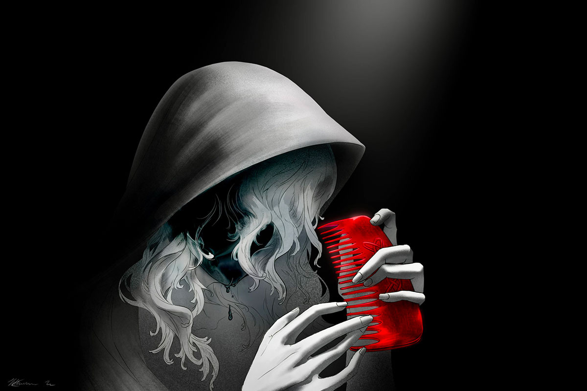 БанШи и её волшебный гребень, который она бросает, где попало