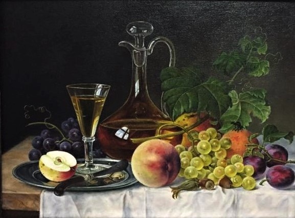 Копия картины «Натюрморт с фруктами» Прейер, Эмили.1873 г. 