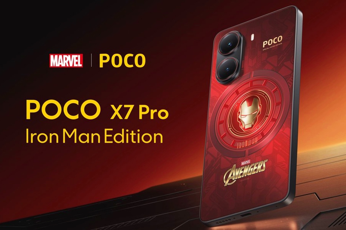 Рекланое изображение POCO X7 Pro Iron Man Edition
