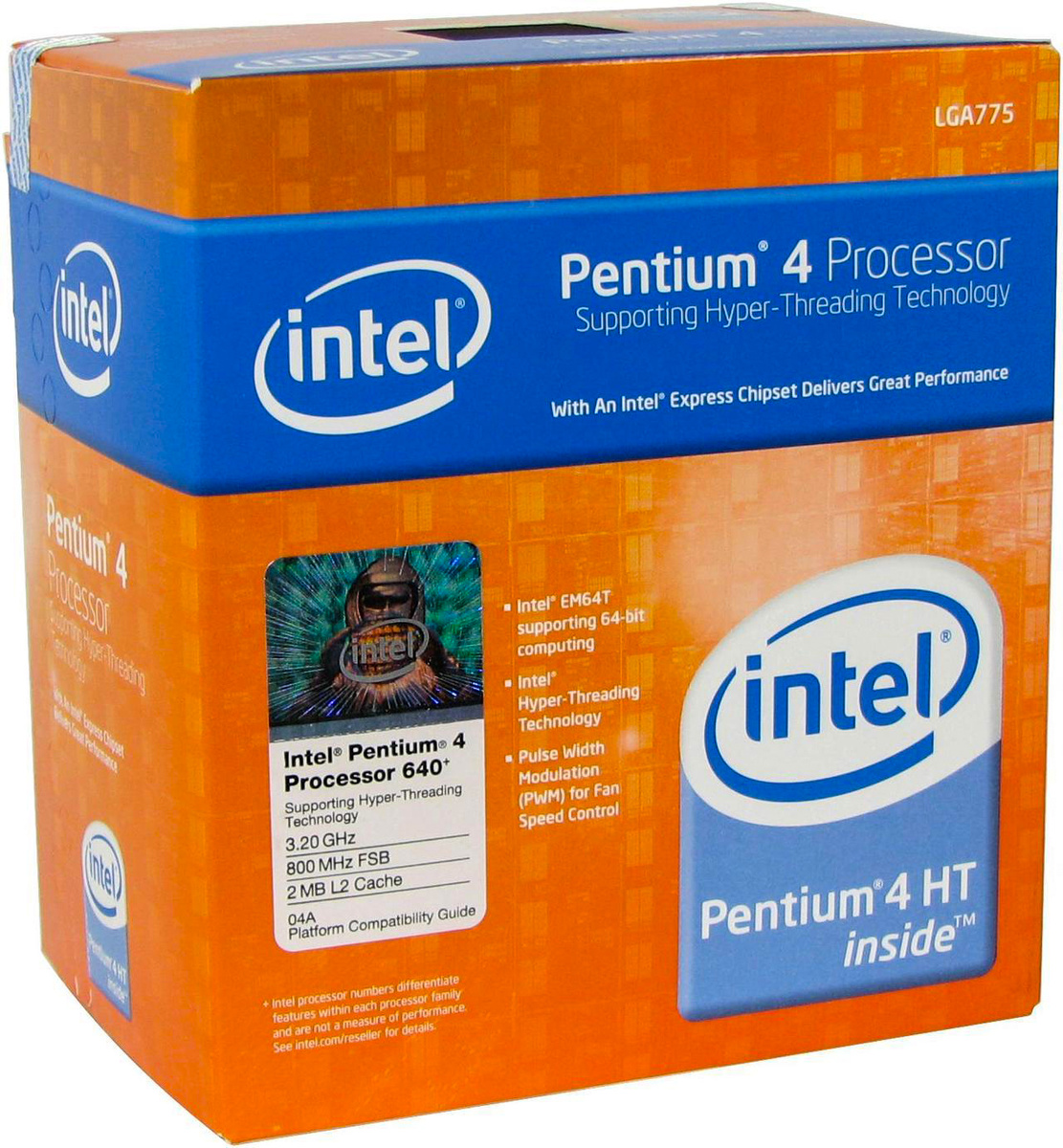 Коробочная версия процессора Intel Pentium 4 640.