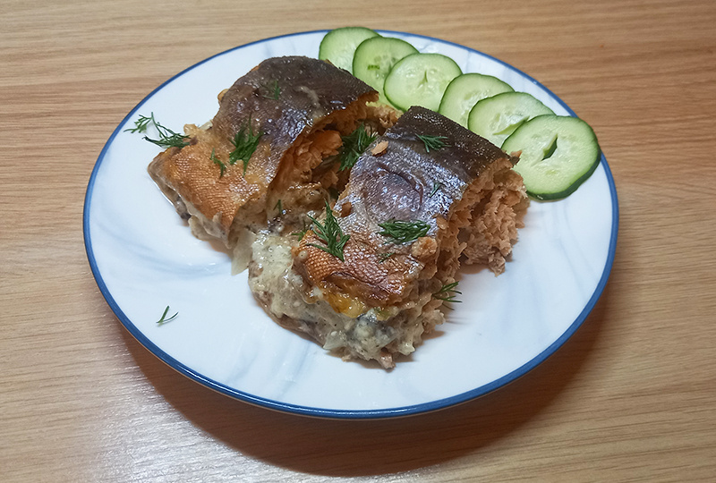 Фаршированная горбуша