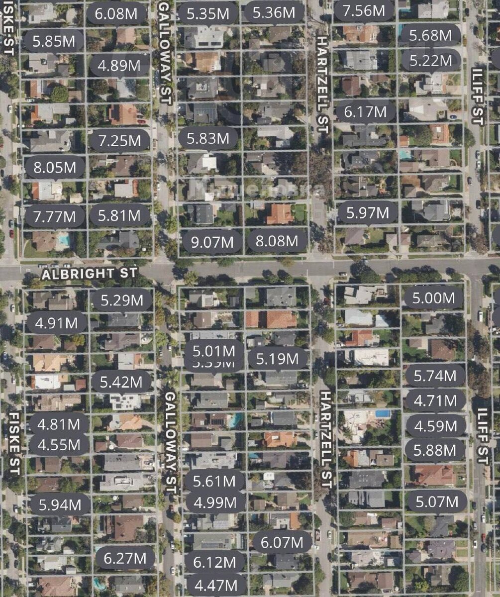 Цены превратившихся в пепел роскошных особняков