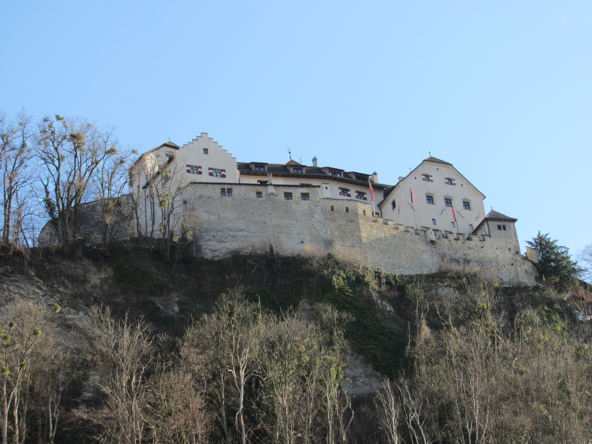 Лихтенштейн. Замок Вадуц 13 января 2015 года