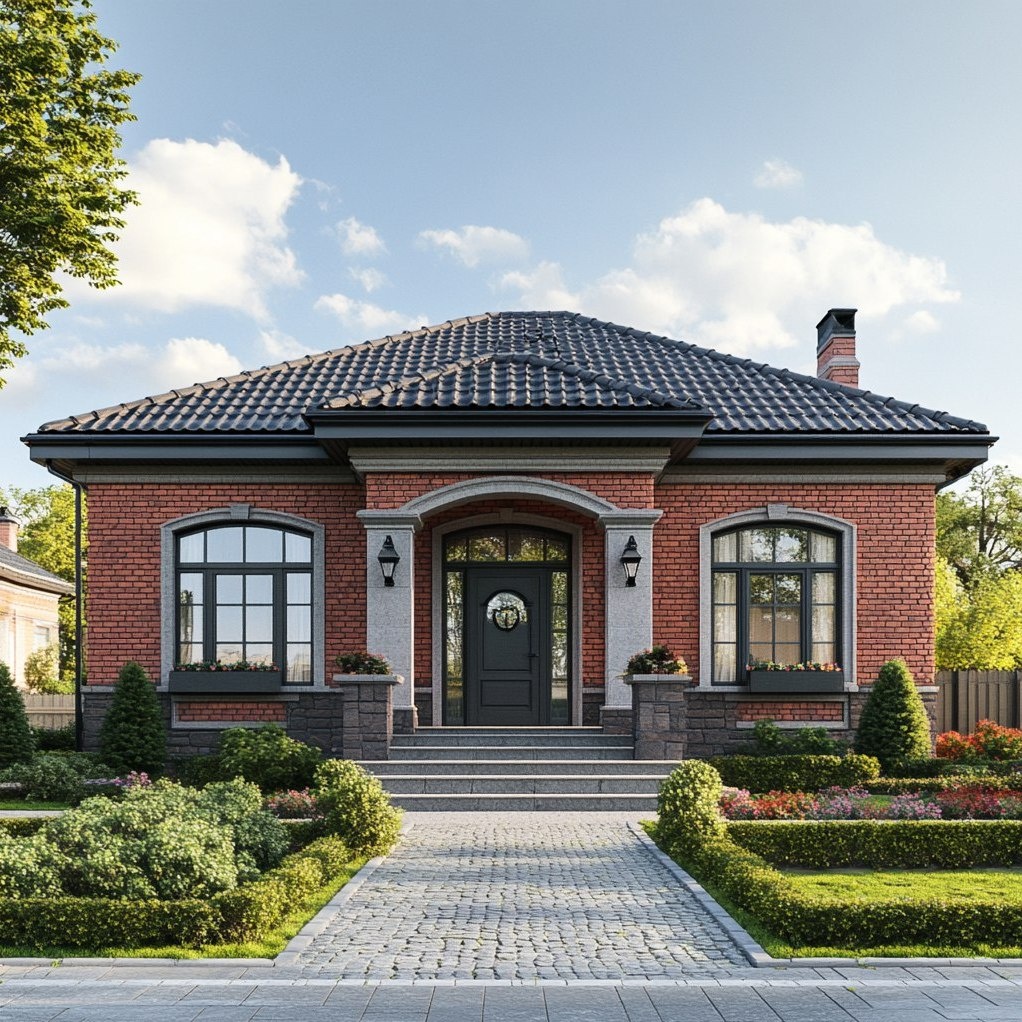 1. Классический одноэтажный дом