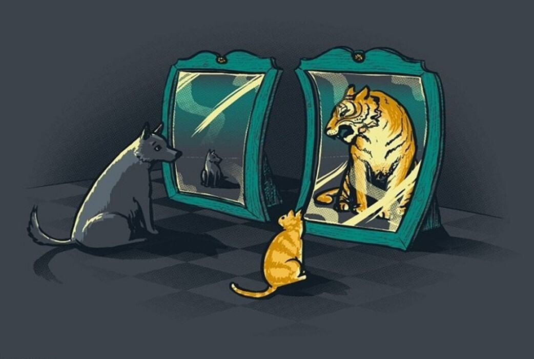 Чем больше ты смотришь в зеркало, тем чаще замечаешь в себе изменения, в лучшую или в худшую сторону. Тебе решать, на сколько ты хорош, как решишь так и будут видеть тебя в твоем окружение.