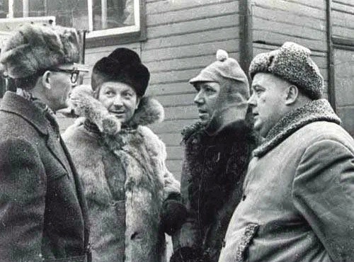 Гайдай и веселая троица на съемках фильма «Операция «Ы»…