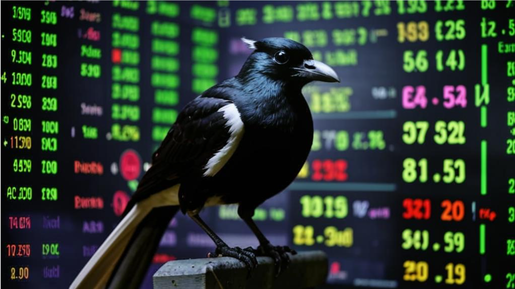 Сорока смотрит изумленно на циферки