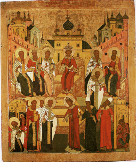 Икона «Первый Вселенский Собор». Изображение взято из открытых источников