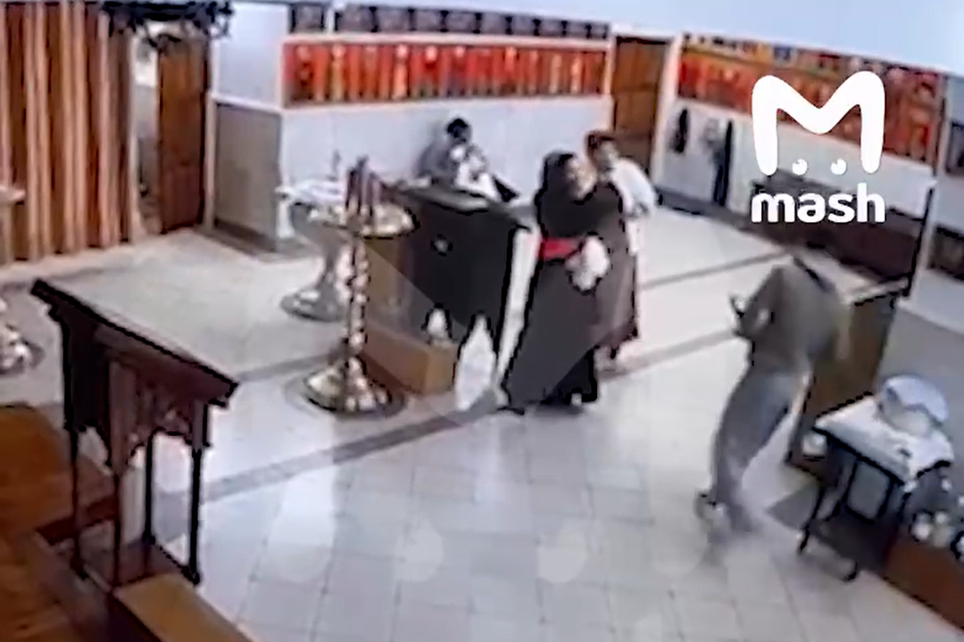 Скриншот видео с камер из Телеграм-канала Мэш