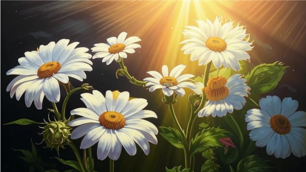 Целое ромашковое поле